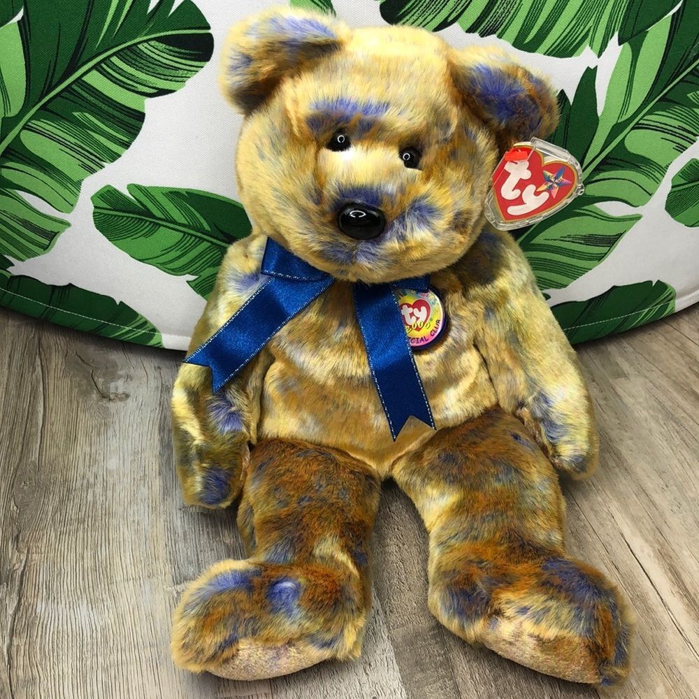 Ty Original 14” Beanie Buddy Clubby III Bear RARE NWT - Picture 1 of 16